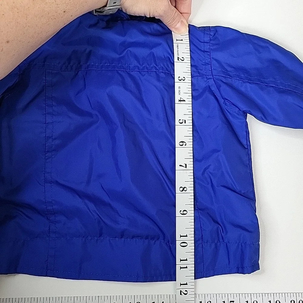 OSHKOSH -‎ Hooded Windbreaker Jacket Full Zip Size 3-6mo Blue